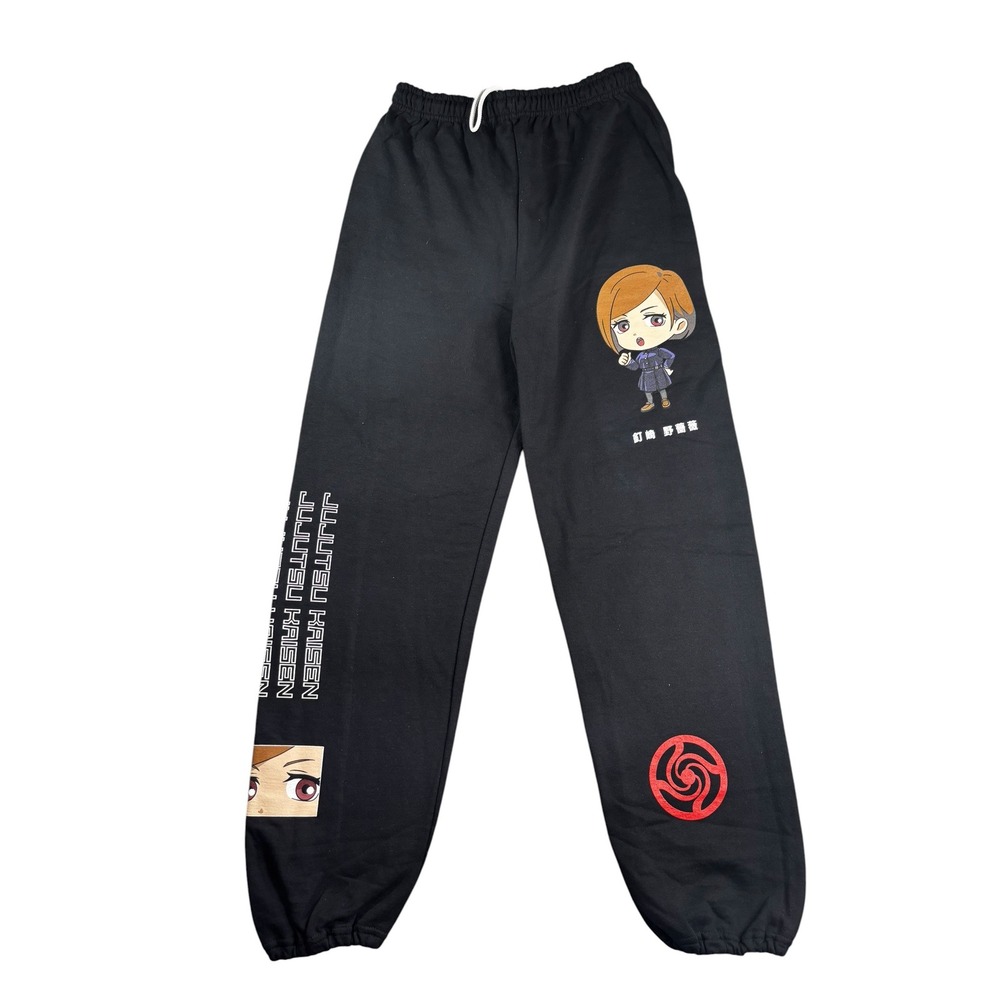 Jujutsu Kaisen‎ Nobara Kugisaki Black Graphic Sweatpants Anime Joggers Medium
